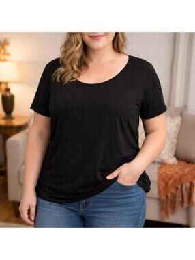 Ripzone Women’s Black T-Shirt Size 1X Casual Short Sleeve
